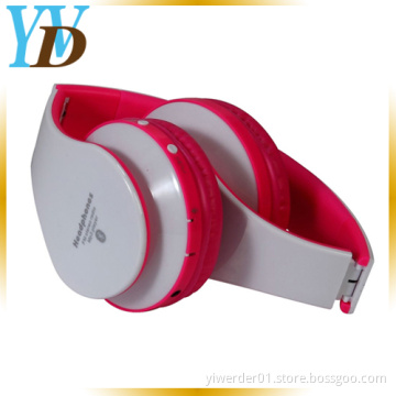 Rose Red Wireless Multimedia TF FM Radio Foldable Bluetooth Headphone (YWD-T8)